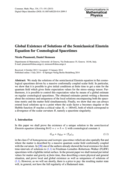 Thumbnail of 'Global existence of solutions of the semiclassical Einstein equation'