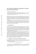 Thumbnail of 'An evolution equation approach to linear quantum field theory'
